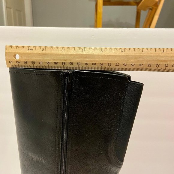 Clarks Women's Wide Calf Knee High Boot - Hollis Moon - 8M - Black Leather -NEW - Picture 9 of 10